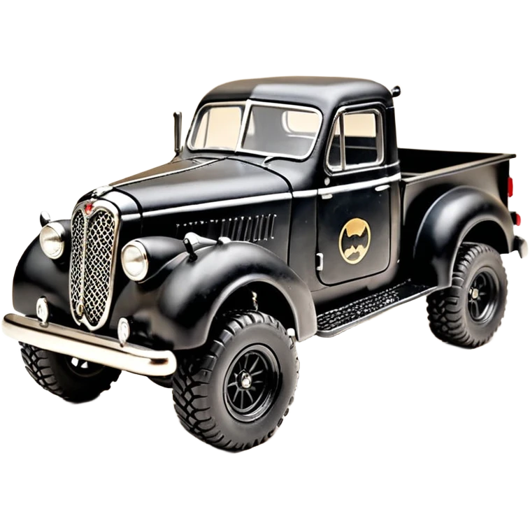 1:10 off-road lcg smoking Basher Wednesday Adam’s CatWoman’s 1954 blackened tarnished hotrod jaguar extended cab rc pickup (extra wide low-profile pin tires without fenders) emoji
