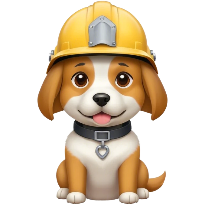Dog with a helmet emoji