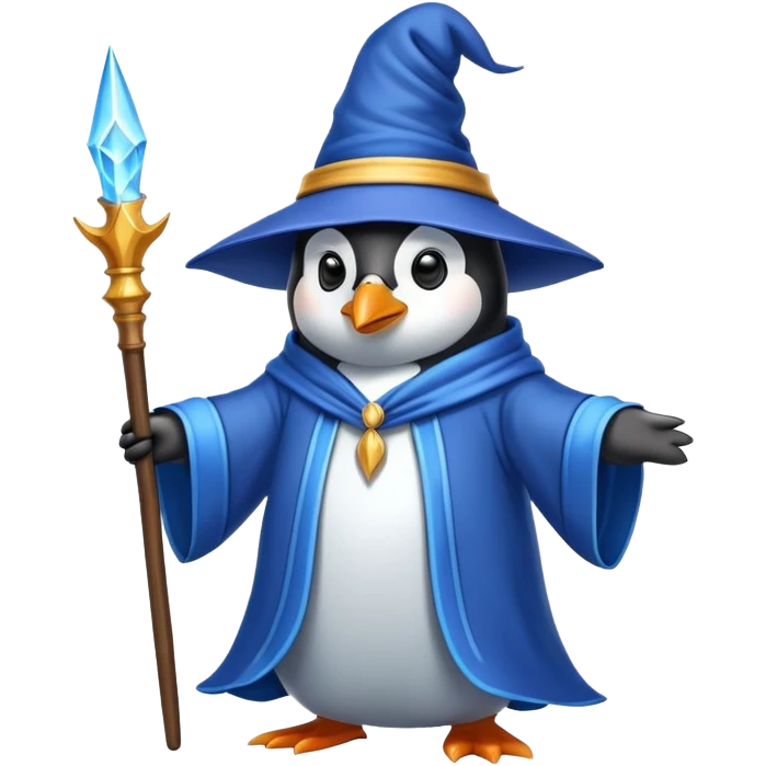 Penguin Wizard emoji