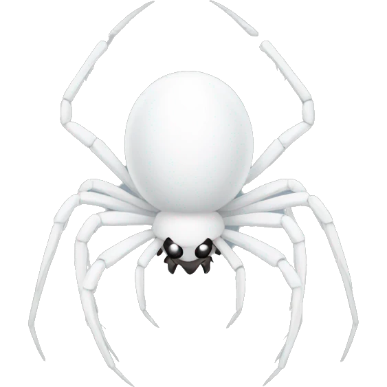 white spider emoji