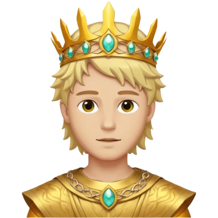 Sun Prince – sun circlet + gold tunic,Golden Princes. emoji