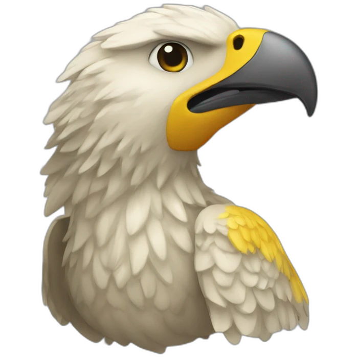 Adler mit gelber Karte emoji