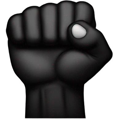 One Black fist  emoji