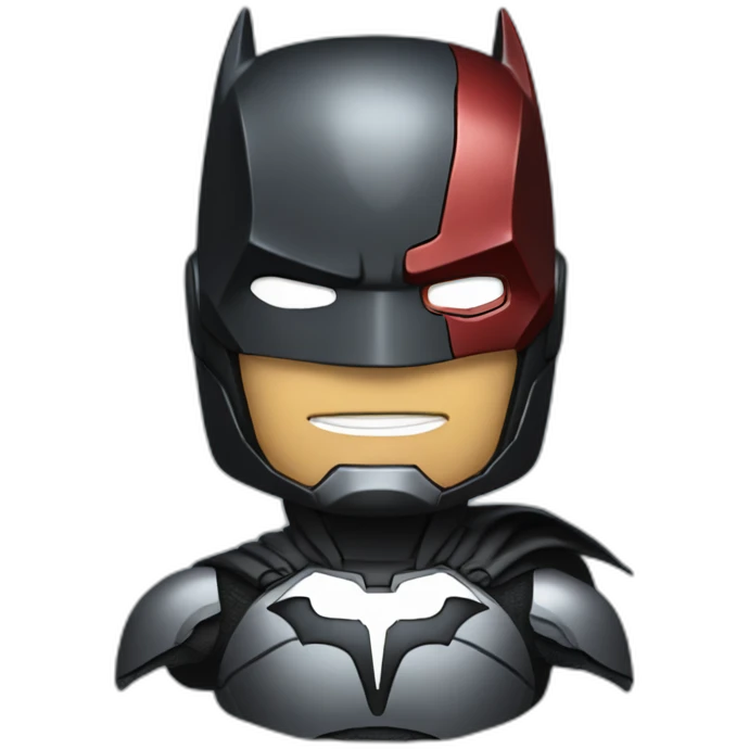 Batman with Iron Man suit emoji