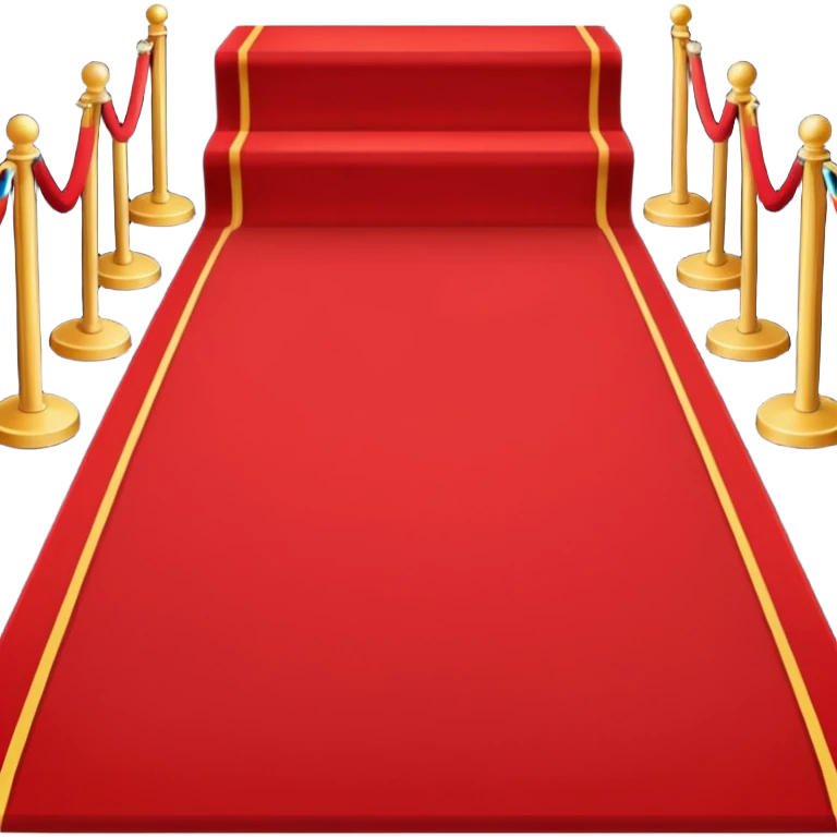 Minimalist emoji-style sticker of a blood-red carpet shaped like a thick trail or drop, flat vector design, no shadows. emoji