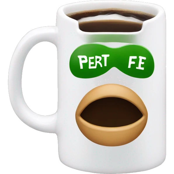 mug with Central Perk sign emoji