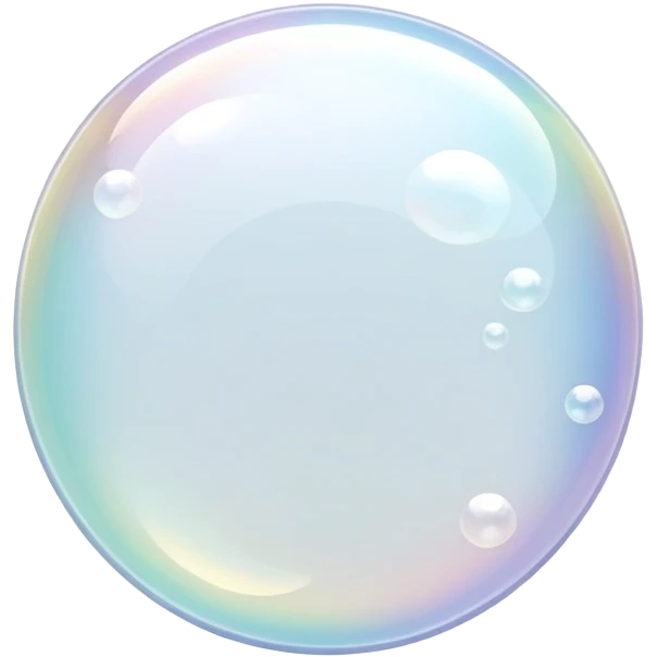 white soap bubbles emoji