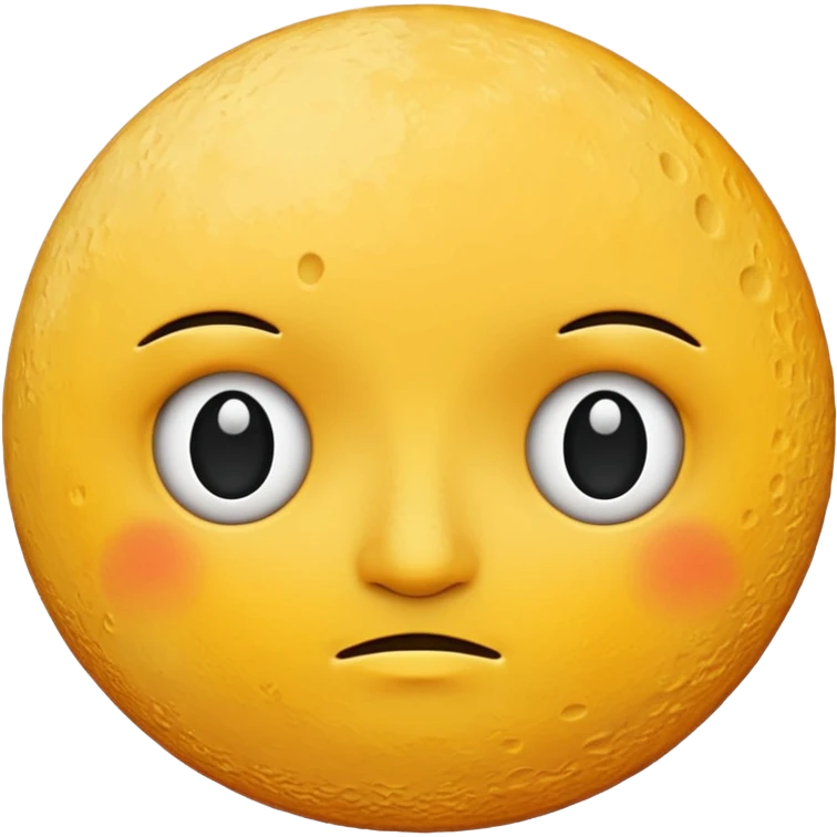 phases of the moon: half moon , no eyes emoji