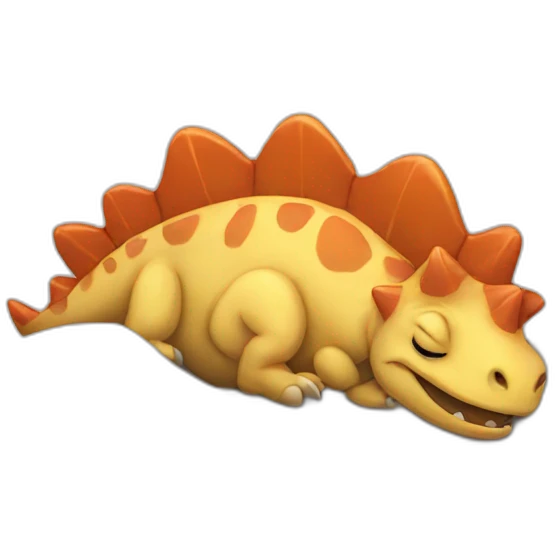 dino sleeping emoji