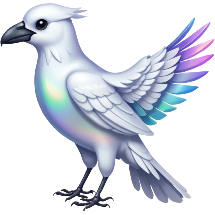 White crow emoji