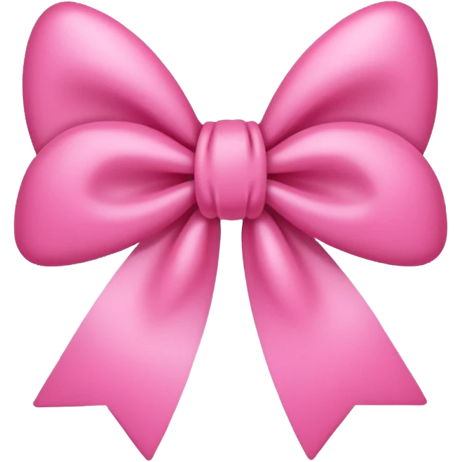 cute pink emoji of a bow emoji