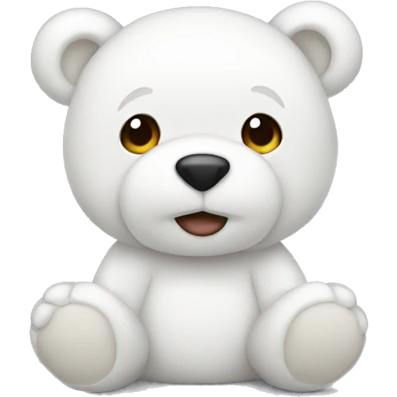 white teddy emoji