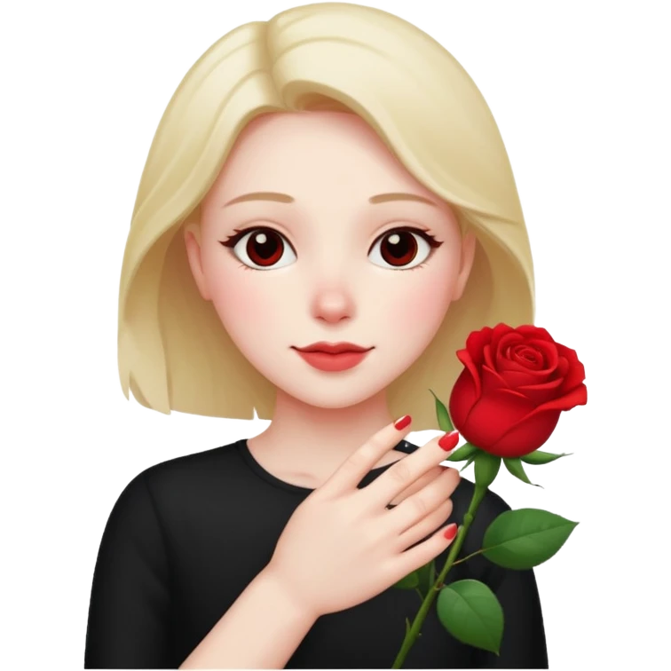 blushing with fingers emoji