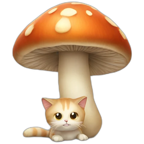 Mushroom cat emoji
