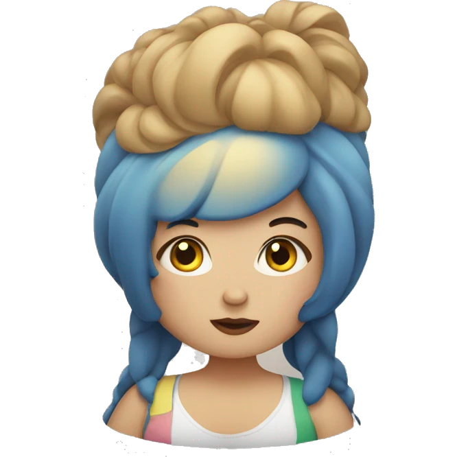 Obese girl emoji