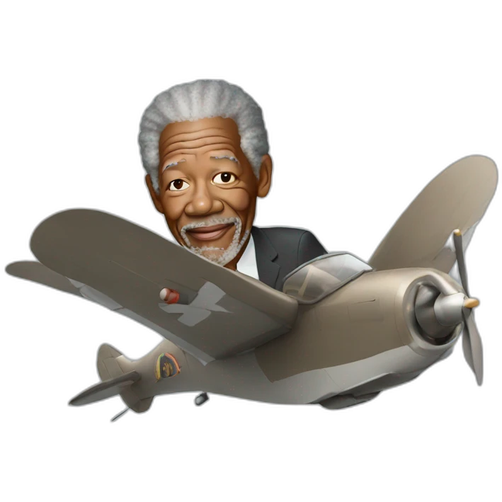 flying morgan freeman emoji