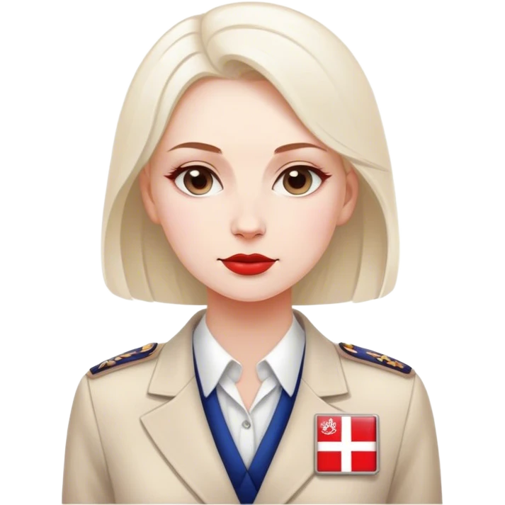 patriot polish european woman simple patriot politician modern fascist poland traditional emoji