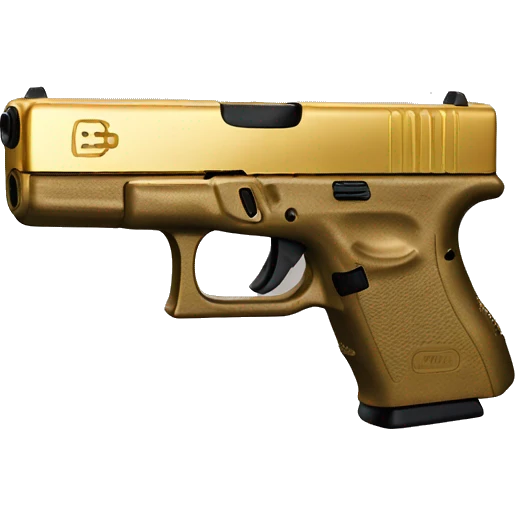 Gold glock emoji