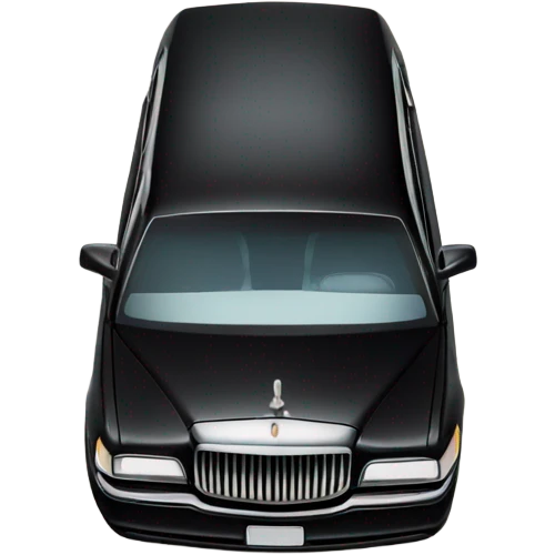 Limousine in Mexico with palm trees emoji
