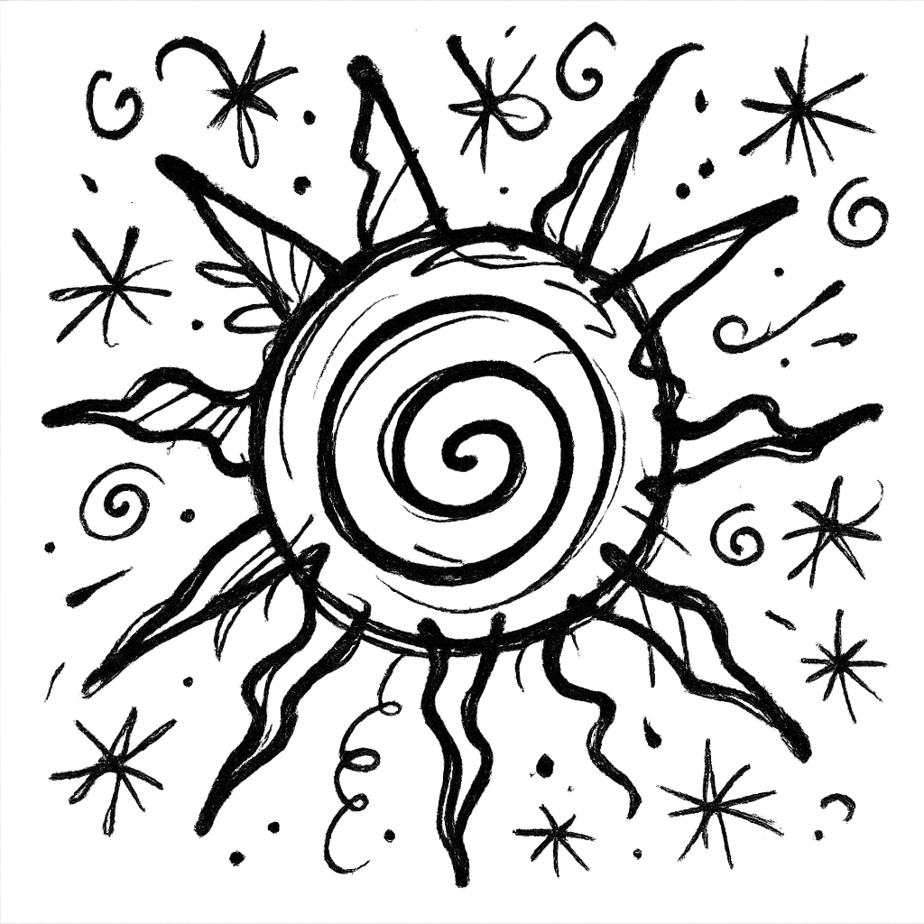spiral sun emoji