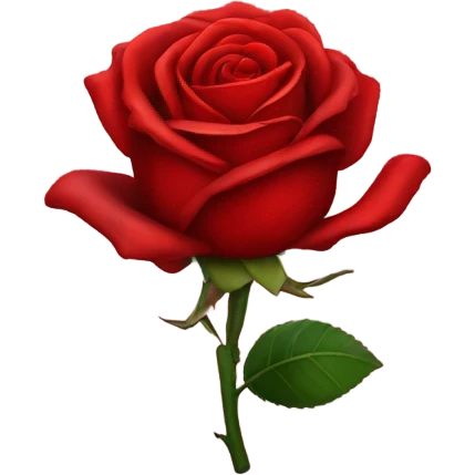 Red rose emoji