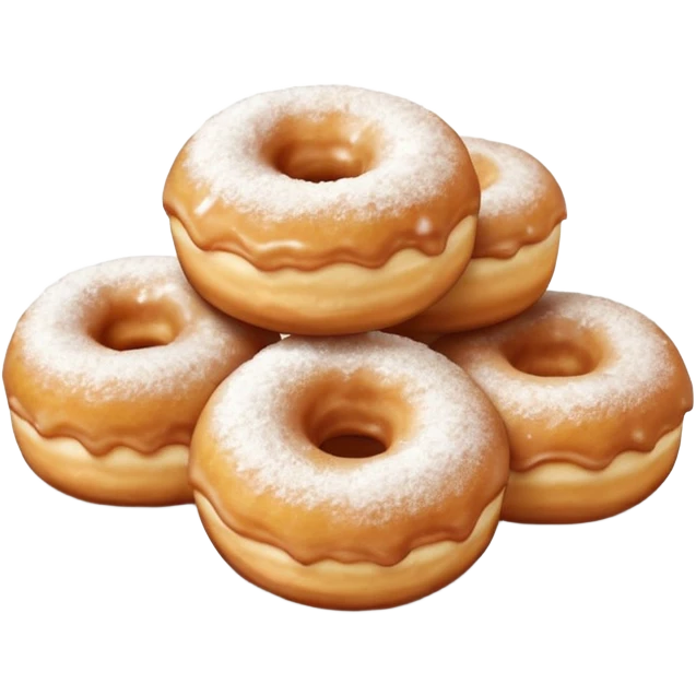 Mini sugar covered donut holes  emoji