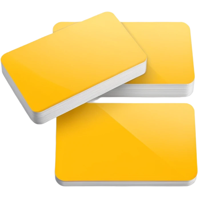 yellow business card emoji