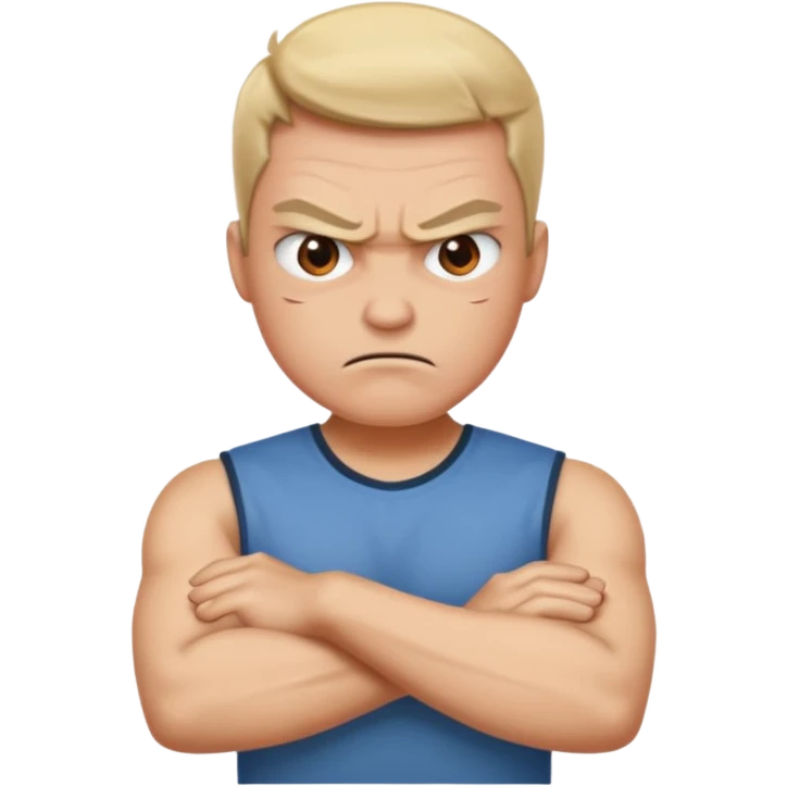 angry face with arms crossed emoji