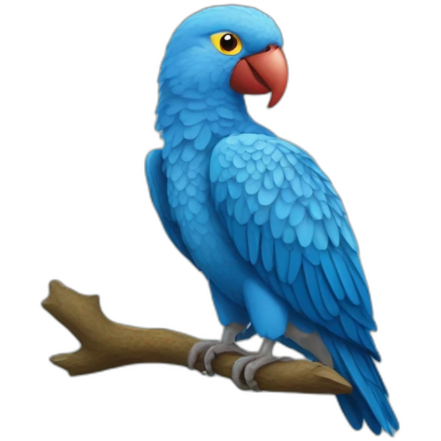 Perico blanquiazul emoji
