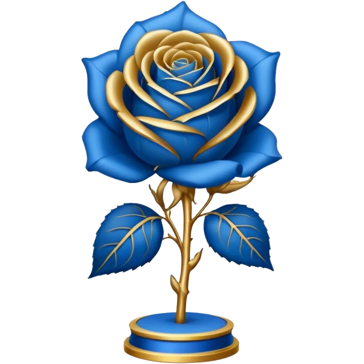 Blue rose award emoji