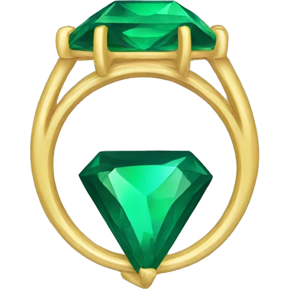 An emerald ring  emoji