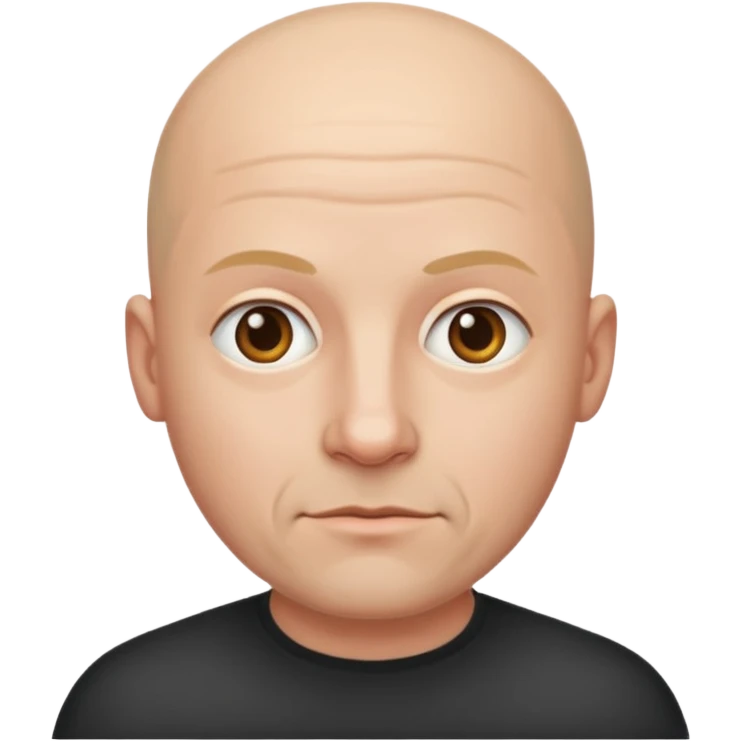 Bald man emoji