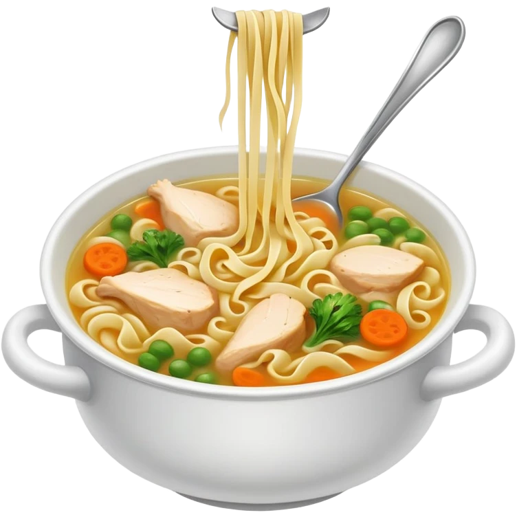 Chicken noodle soup  emoji