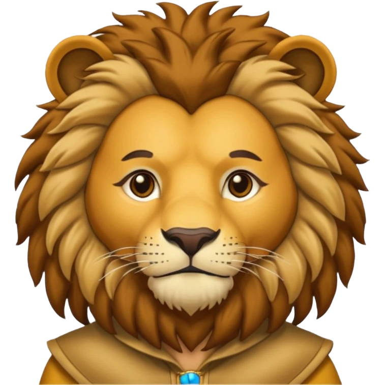 man in lion  costume  emoji