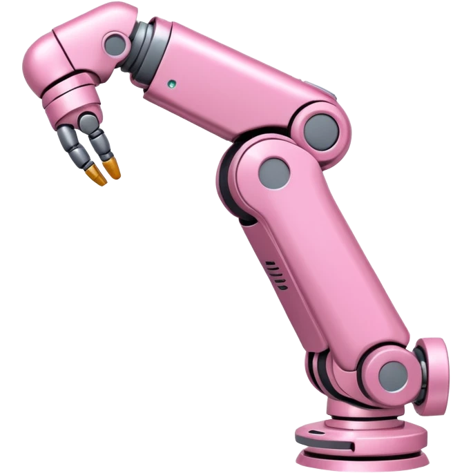 pink robotic cybernatic arm emoji
