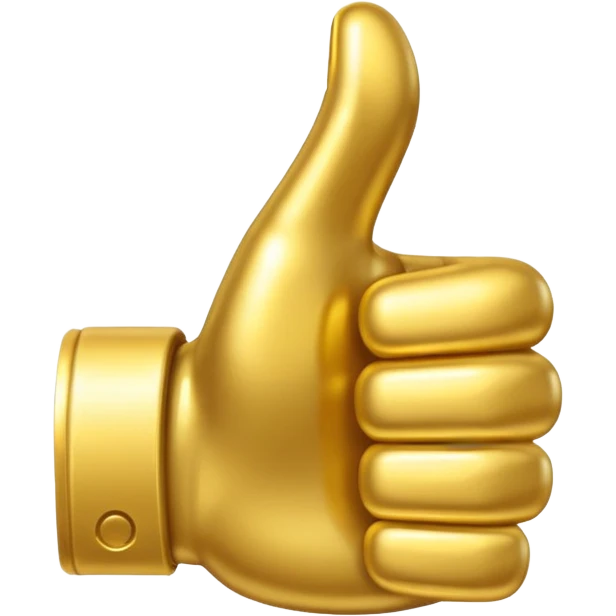 thumbs up emoji, positive and bold emoji