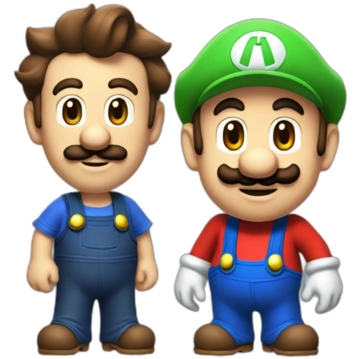Mario and Luigi emoji