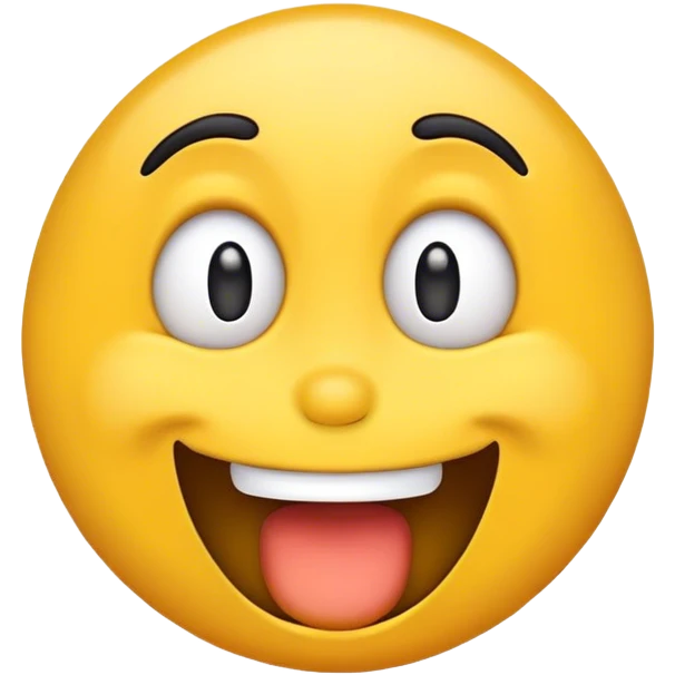 I want a sarcastic looking emoji that also is goofy.  emoji