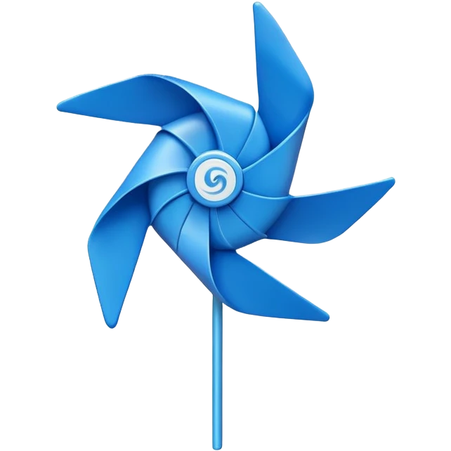 Cap with pinwheel emoji