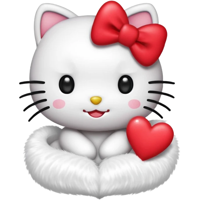 hellokitty with heart emoji