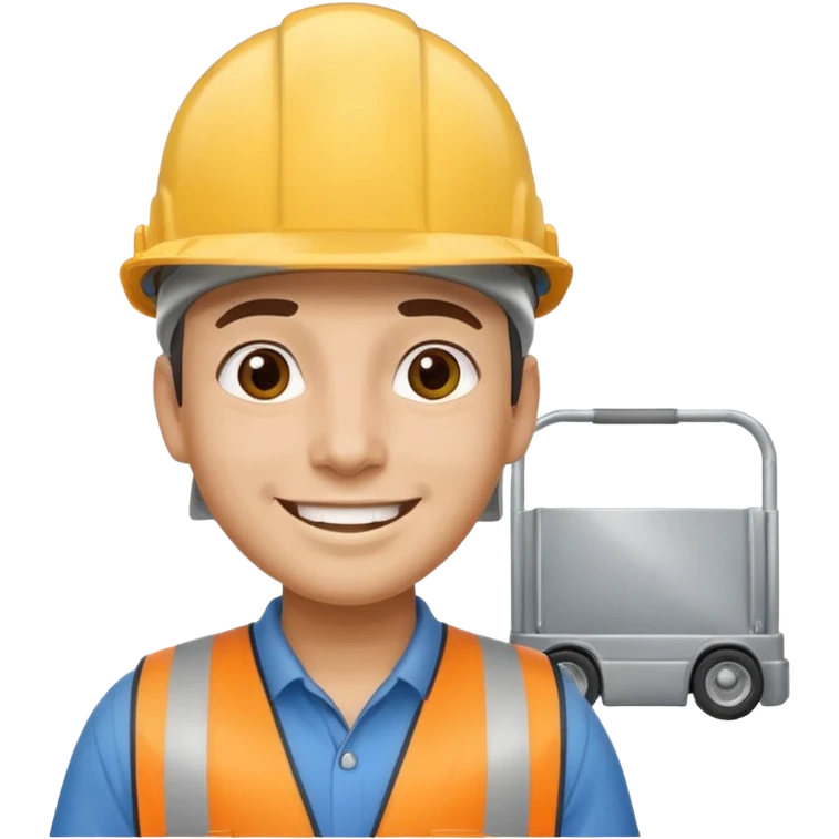 build me a personalized emoji whee it's a smart cart for grocery and a latino looking face that works as jack of all trades or wearing different hants emoji