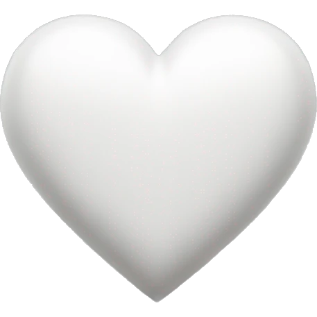 White heart emoji