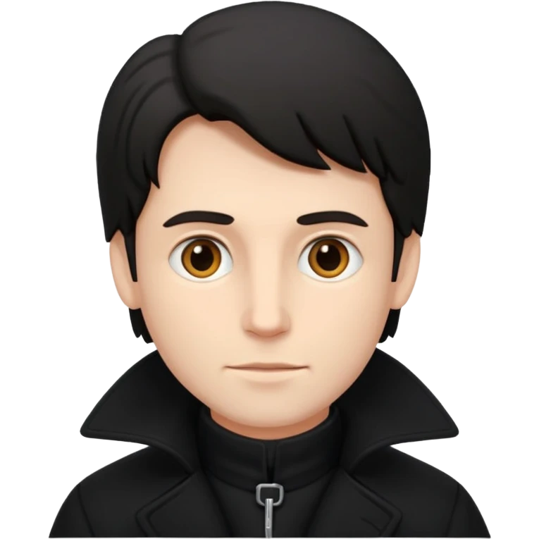 whiteman in blackcoat emoji