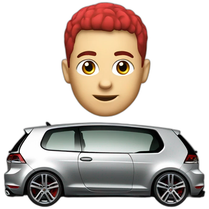 Golf 5 GTI rouge emoji