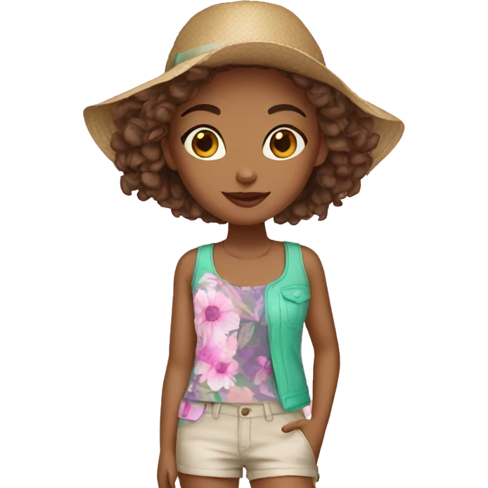 summer fashion girl emoji