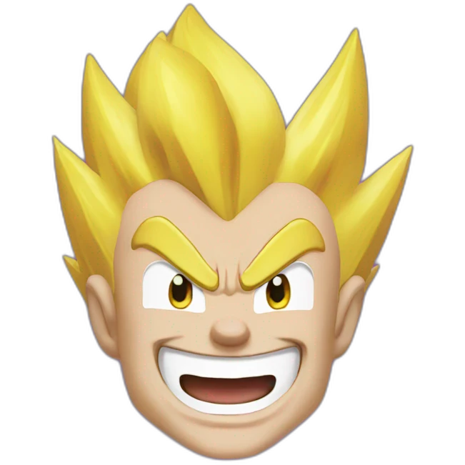 Vegeta laughing emoji