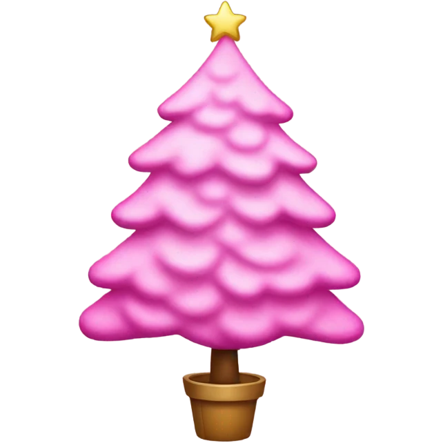 pink christmas tree emoji