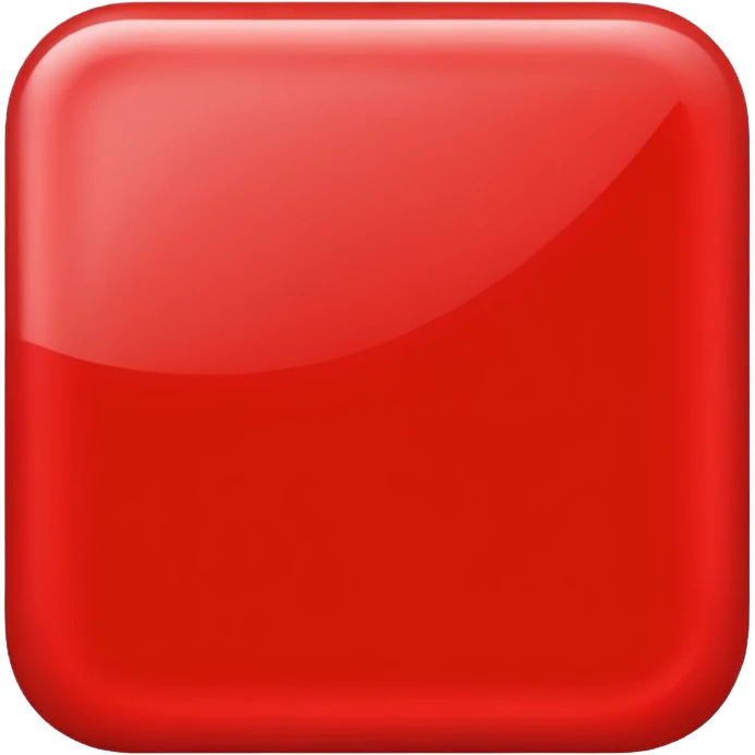 Red 90degres turned square shape emoji