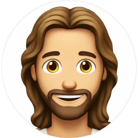 smiling Jesus emoji