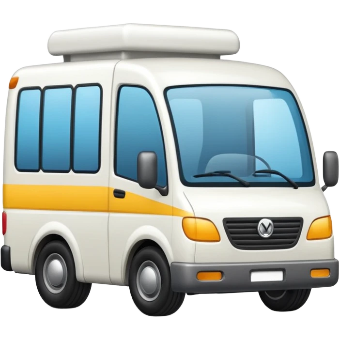 quiero un emoji de un camion en tonos blancos emoji